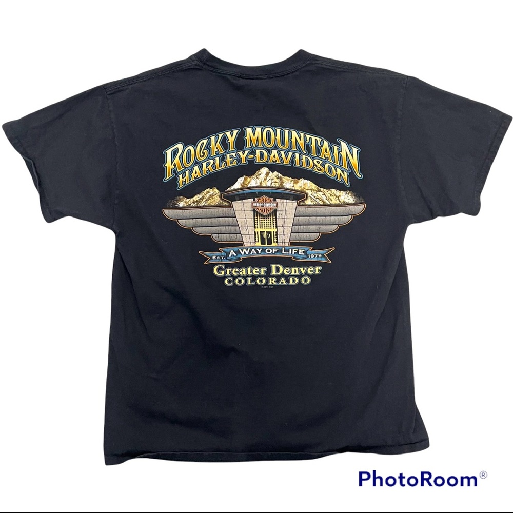 Harley Davidson Denver Colorado Shirt Tee Size Large